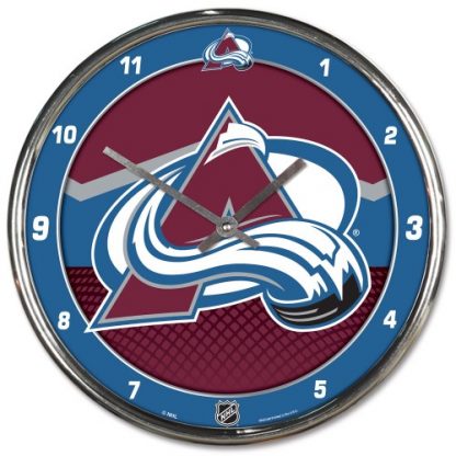 Colorado Avalanche Chrome Team Clock