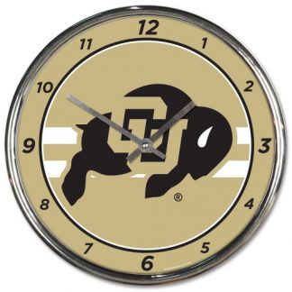 Colorado University Chrome Team Clock