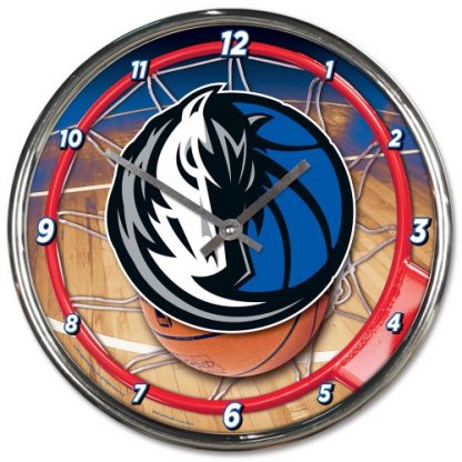 Dallas Mavericks Chrome Team Clock