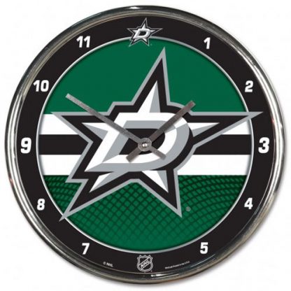 Dallas Stars Chrome Team Clock