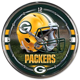 Green Bay Packers Chrome Team Clock