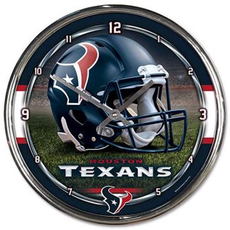 Houston Texans Chrome Team Clock