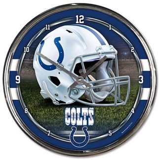 Indianapolis Colts Chrome Team Clock