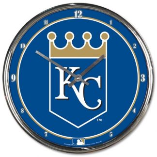 Kansas City Royals Chrome Team Clock