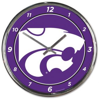 Kansas State University Chrome Team Clock