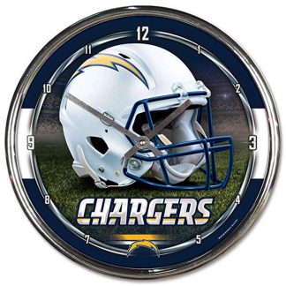 Los Angeles Chargers Chrome Team Clock
