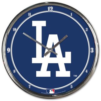 Los Angeles Dodgers Chrome Team Clock