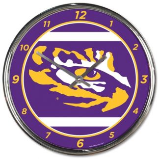Louisiana State University Chrome Team Clock
