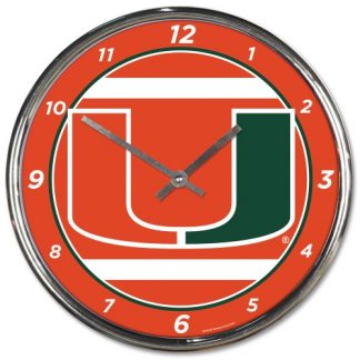Miami University Chrome Team Clock