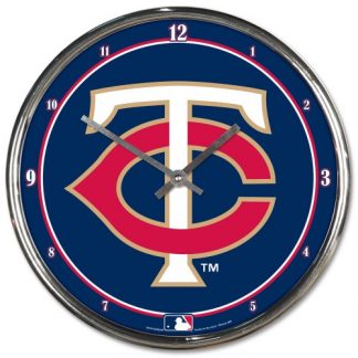 Minnesota Twins Chrome Team Clock