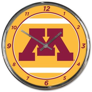 Minnesota University Chrome Team Clock