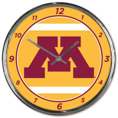 Minnesota University Chrome Team Clock