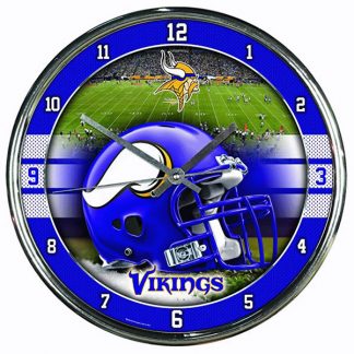 Minnesota Vikings Chrome Team Clock
