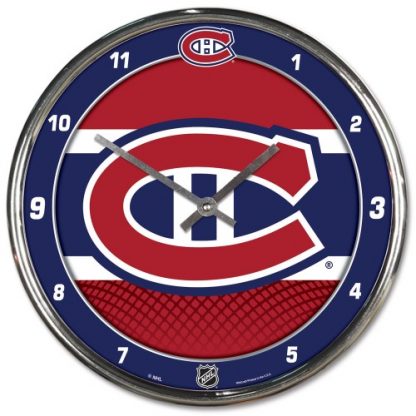 Montreal Canadiens Chrome Team Clock