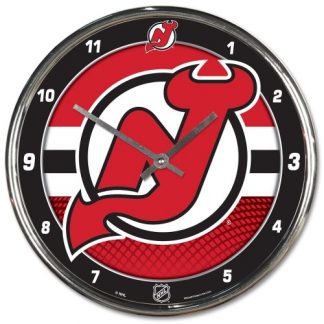 New Jersey Devils Chrome Team Clock