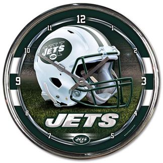 New York Jets Chrome Team Clock