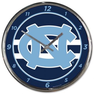 North Carolina University Chrome Team Clock