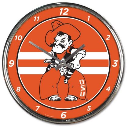 Oklahoma State University Chrome Team Clock