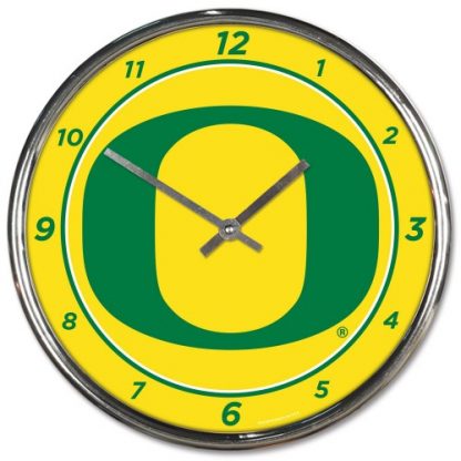 Oregon University Chrome Team Clock