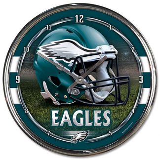 Philadelphia Eagles Chrome Team Clock