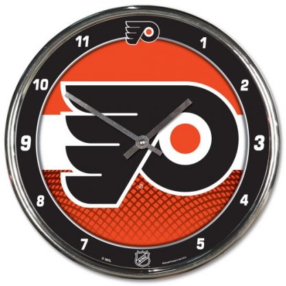 Philadelphia Flyers Chrome Team Clock