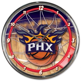 Phoenix Suns Chrome Team Clock