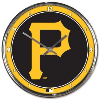 Pittsburgh Pirates Chrome Team Clock