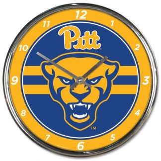 Pittsburgh University Chrome Team Clock