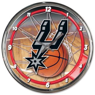 San Antonio Spurs Chrome Team Clock