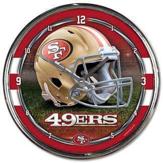 San Francisco 49ers Chrome Team Clock