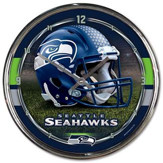 Seattle Seahawks Chrome Team Clock