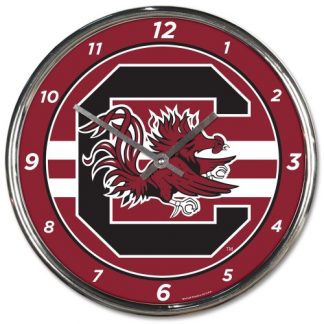 South Carolina University Chrome Team Clock