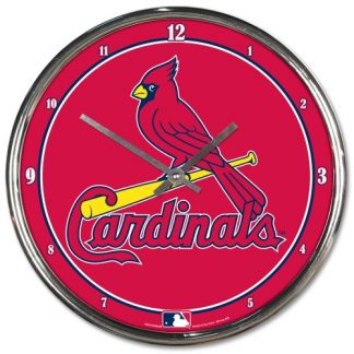 St Louis Cardinals Chrome Team Clock
