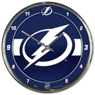 Tampa Bay Lightning Chrome Team Clock