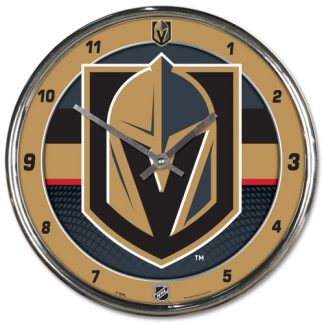 Vegas Golden Knights Chrome Team Clock