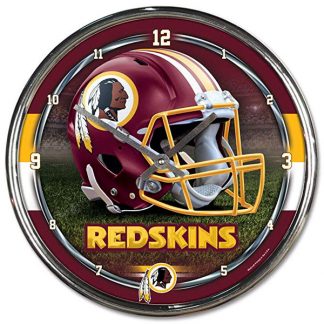 Washington Redskins Chrome Team Clock