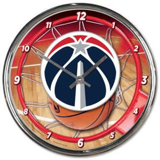 Washington Wizards Chrome Team Clock