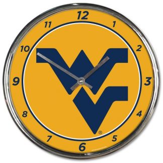 West Virginia University Chrome Team Clock