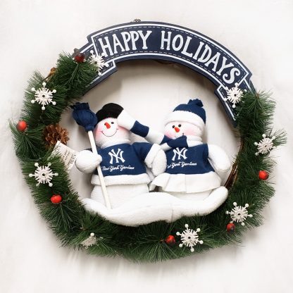 New York Yankees Christmas Wreath
