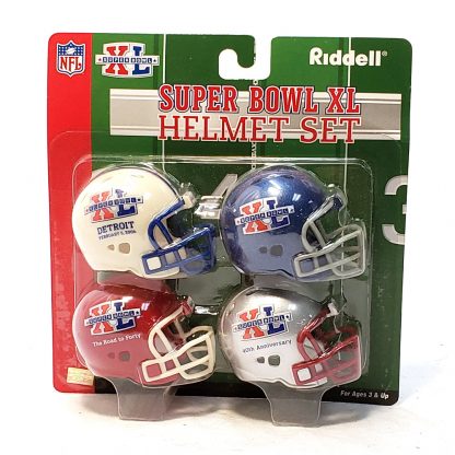Riddell Super Bowl XL helmet set