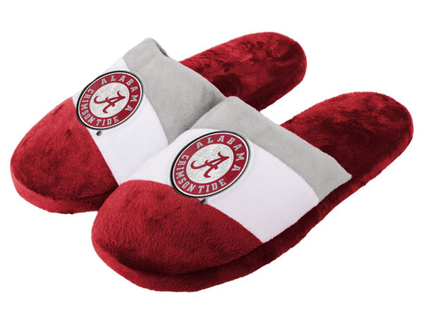 Forever Collectibles NCAA Alabama Crimson Tide Mens Slip On Slippers