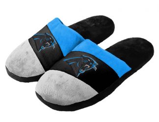 Carolina Panthers Colorblock Slippers