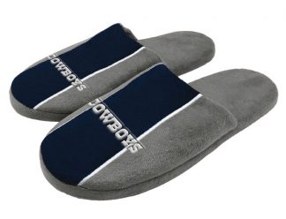 Dallas Cowboys stripe slippers