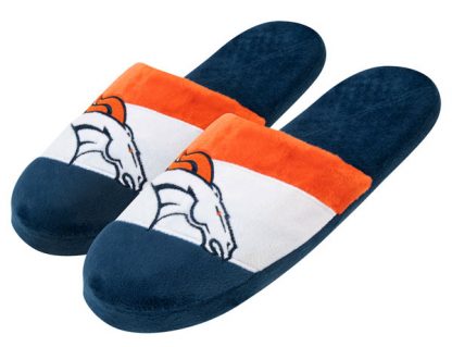 Denver Broncos Colorblock Slippers