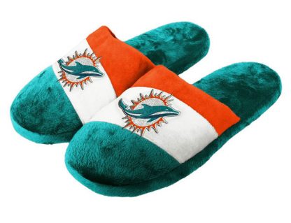 Miami Dolphins Colorblock Slippers