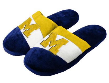Michigan Wolverines Colorblock Slippers