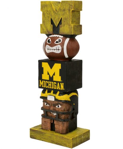 Michigan Wolverines Tiki Totem