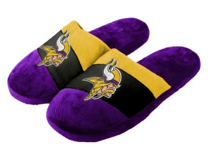 Minnesota Vikings Colorblock Slippers