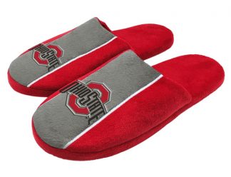 Ohio State Buckeyes stripe slippers