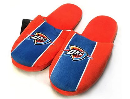Olklahoma City Thunder stripe slippers